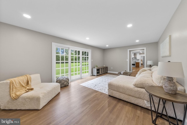 20 Hathaway Dr, Princeton Junction, NJ 08550 - living room with wood finished floors, recessed lighting, and baseboards