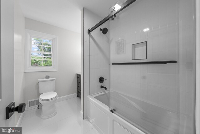 20 Hathaway Dr, Princeton Junction, NJ 08550 - bathroom featuring toilet, bathtub / shower combination, tile patterned floors, and baseboards
