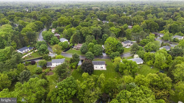 20 Hathaway Dr, Princeton Junction, NJ 08550 - aerial overview of property's location with a heavily wooded area