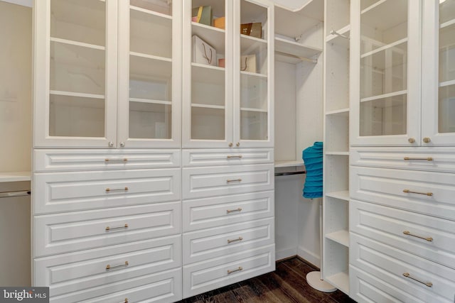 12723 Lady Somerset Ln, Fairfax, VA 22033 - spacious closet featuring dark wood finished floors