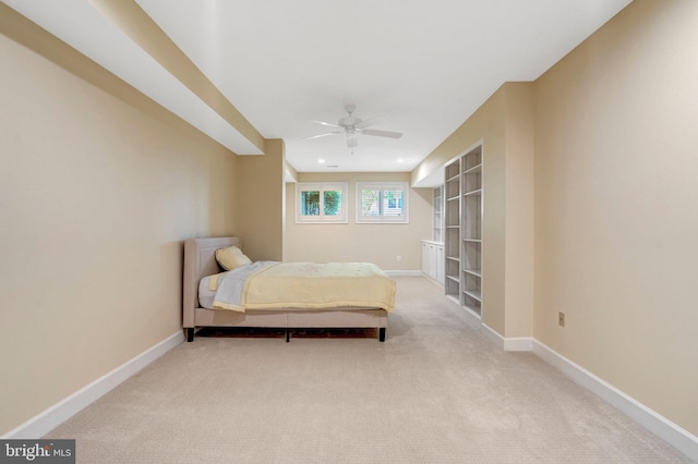 12723 Lady Somerset Ln, Fairfax, VA 22033 - bedroom with baseboards, carpet, and a ceiling fan