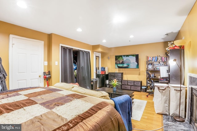 9213 Fairlane Pl, Laurel, MD 20708 - bedroom featuring wood finished floors and recessed lighting