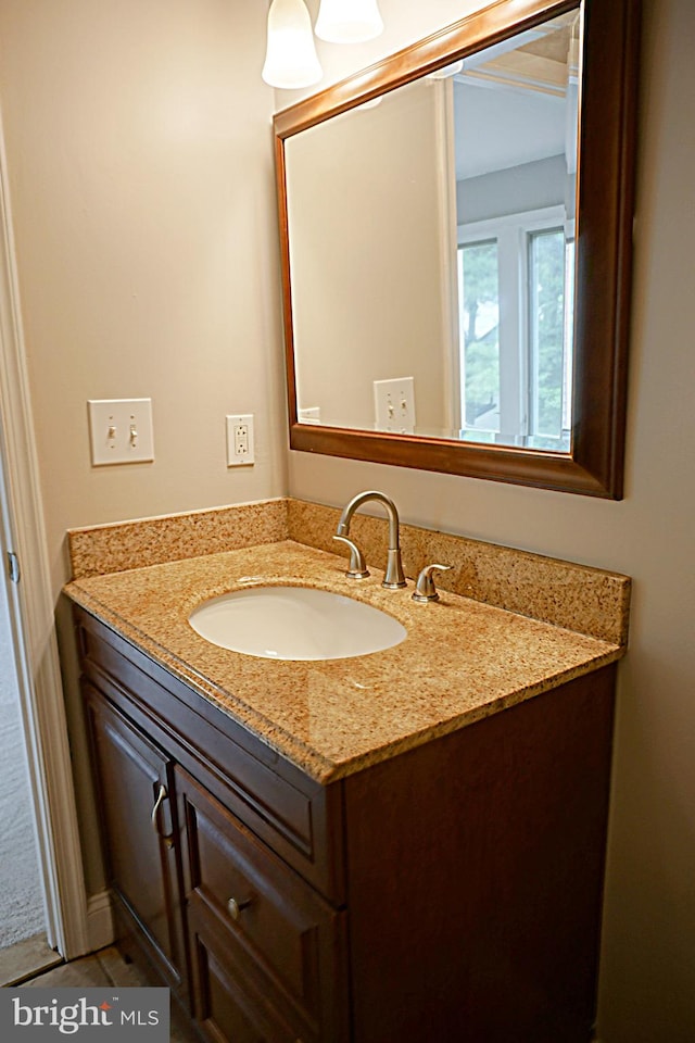 bathroom featuring vanity