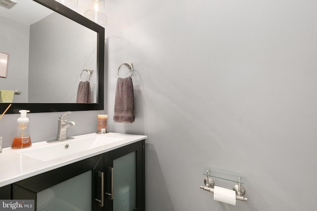 bathroom featuring vanity
