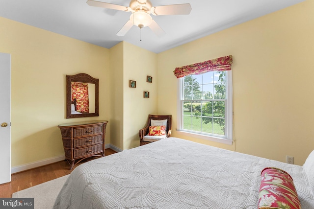 1417 Royal Way, Montross, VA 22520 - bedroom featuring wood finished floors, baseboards, and ceiling fan