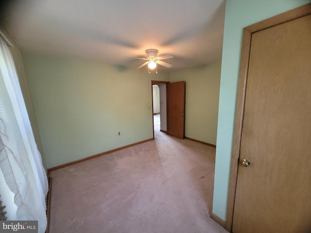 155 Hyndman Rd, Hyndman, PA 15545 - unfurnished room featuring light carpet, a ceiling fan, and baseboards