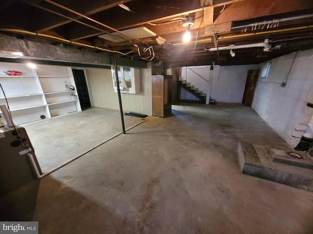155 Hyndman Rd, Hyndman, PA 15545 - unfinished below grade area with stairs