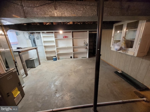 155 Hyndman Rd, Hyndman, PA 15545 - unfinished below grade area featuring wood walls