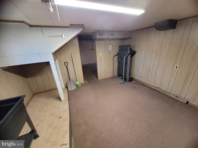 155 Hyndman Rd, Hyndman, PA 15545 - finished below grade area featuring wooden walls