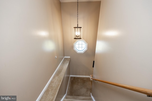 305 Gunhart Rd, Mohnton, PA 19540 - staircase featuring baseboards and carpet