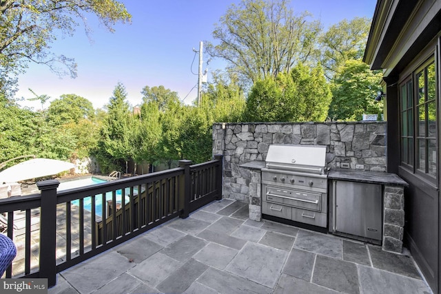 5033 Tilden St NW, Washington, DC 20016 - view of patio / terrace with exterior kitchen