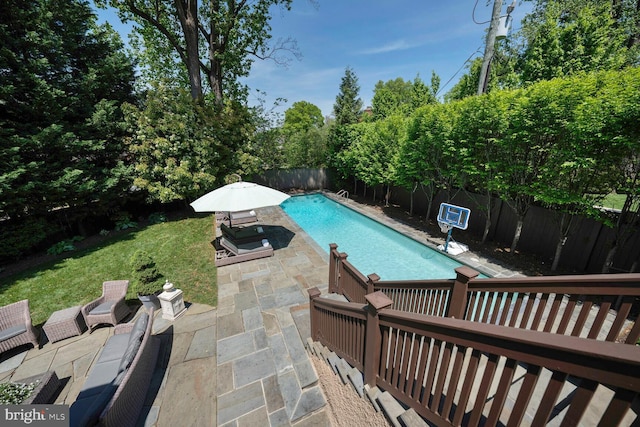 5033 Tilden St NW, Washington, DC 20016 - view of swimming pool with a patio area