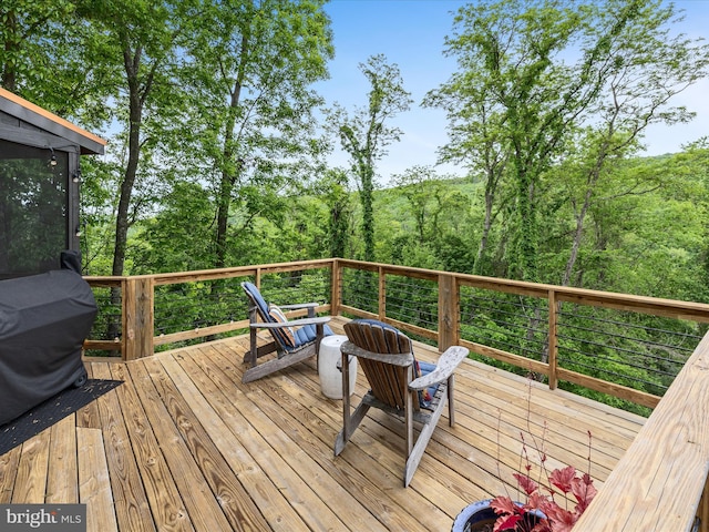 171 Honeymoon Hollow Rd, Lost City, WV 26810 - deck featuring a forest view