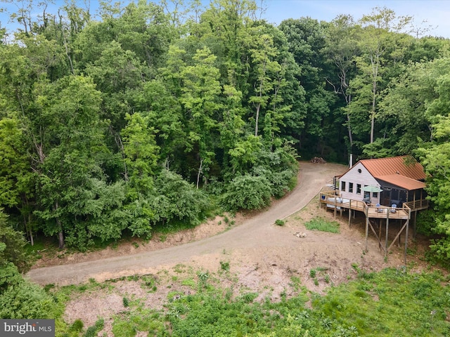 171 Honeymoon Hollow Rd, Lost City, WV 26810 - bird's eye view of a heavily wooded area