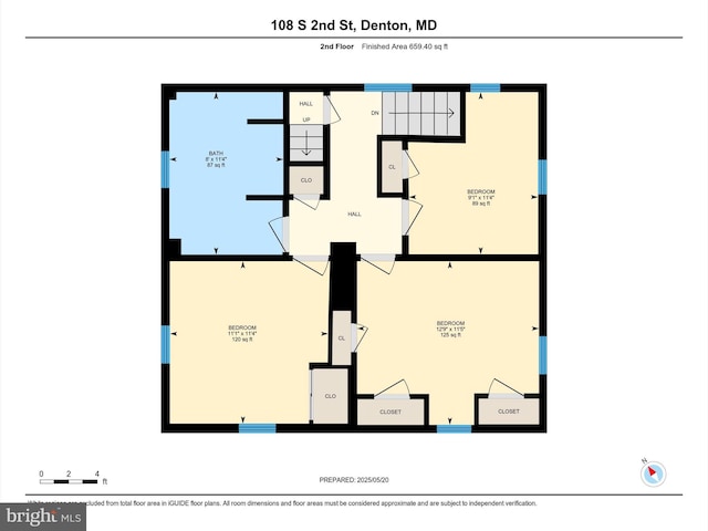 108 S 2nd St, Denton, MD 21629 - room layout
