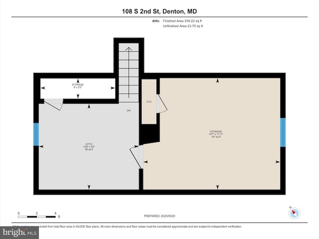 108 S 2nd St, Denton, MD 21629 - property floor plan