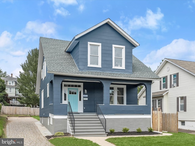 2912 Shirey Ave, Baltimore, MD 21214 - view of front of property featuring a porch and roof with shingles