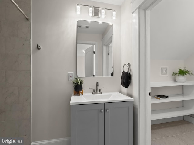 2912 Shirey Ave, Baltimore, MD 21214 - full bath featuring vanity and tiled shower
