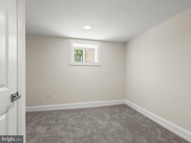 2912 Shirey Ave, Baltimore, MD 21214 - carpeted spare room featuring baseboards and recessed lighting