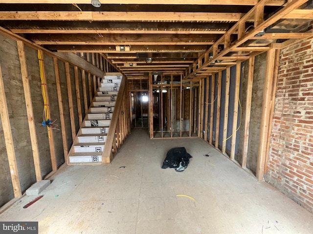 view of basement