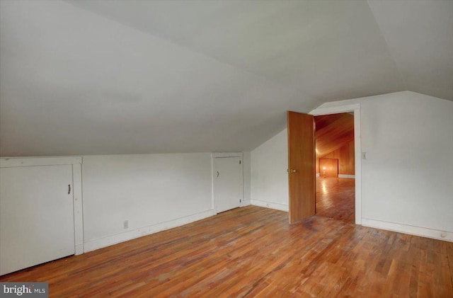 129 Shippensburg Rd, Shippensburg, PA 17257 - additional living space featuring wood finished floors and lofted ceiling