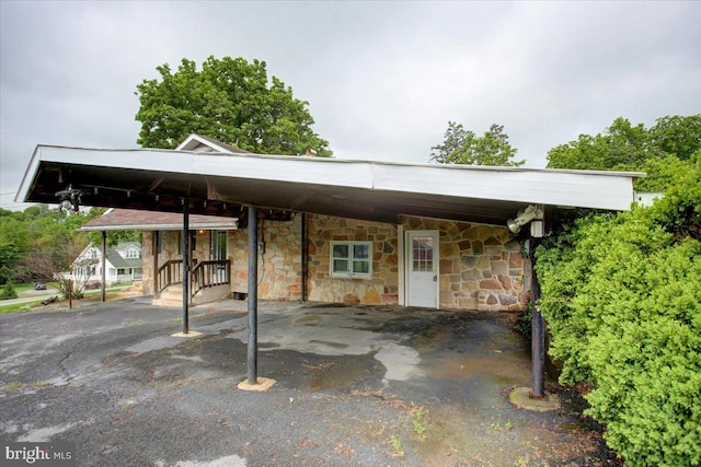 129 Shippensburg Rd, Shippensburg, PA 17257 - view of parking featuring a carport