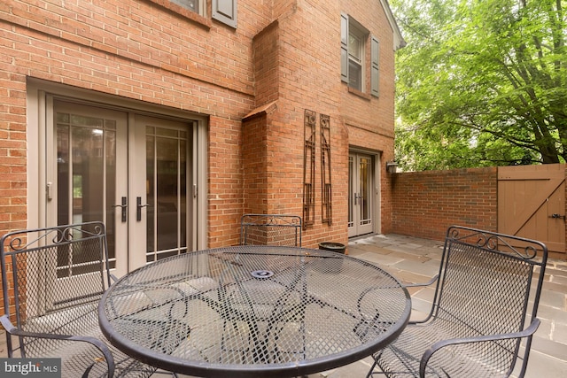 1802 24th St S, Arlington, VA 22202 - view of patio / terrace with outdoor dining area and french doors