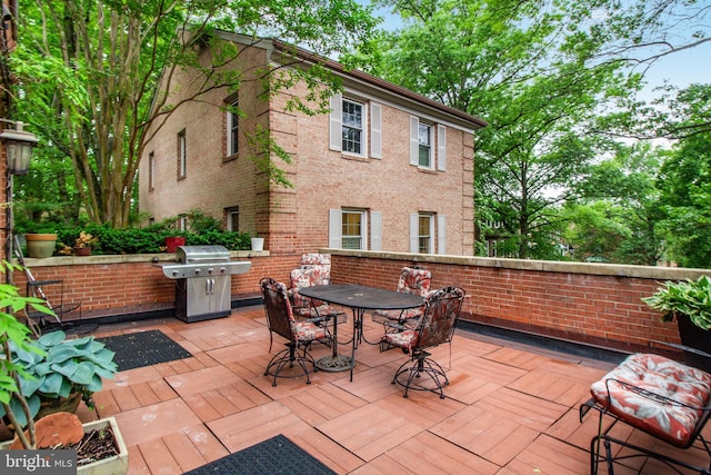 1802 24th St S, Arlington, VA 22202 - view of patio / terrace with grilling area and outdoor dining area