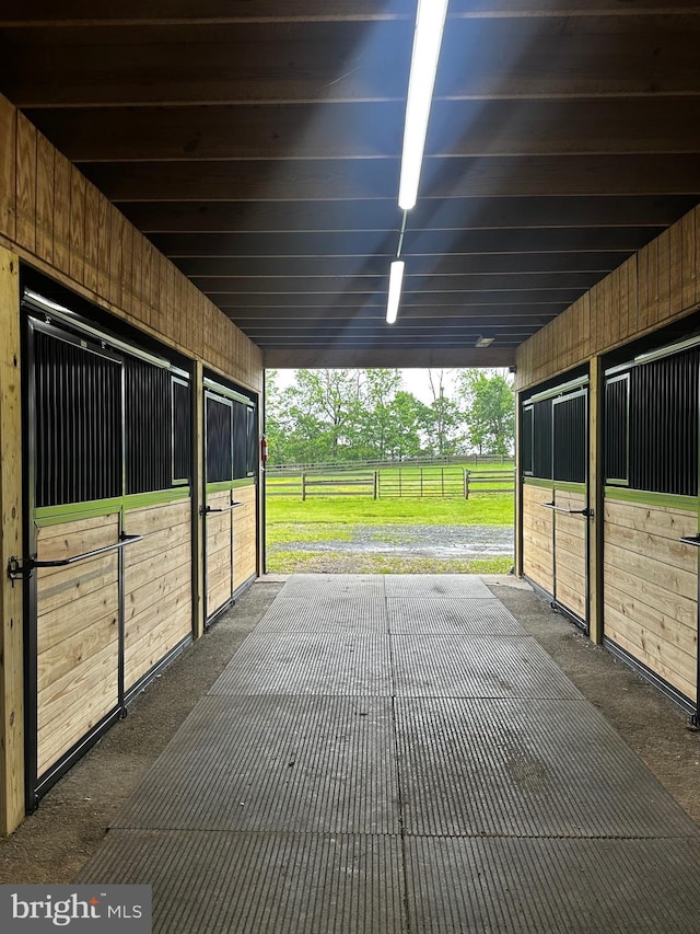 view of stable