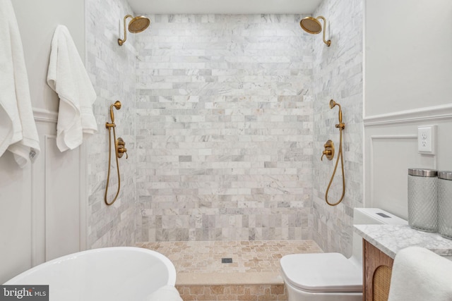 826 Tasker St, Philadelphia, PA 19148 - full bathroom with tiled shower and toilet