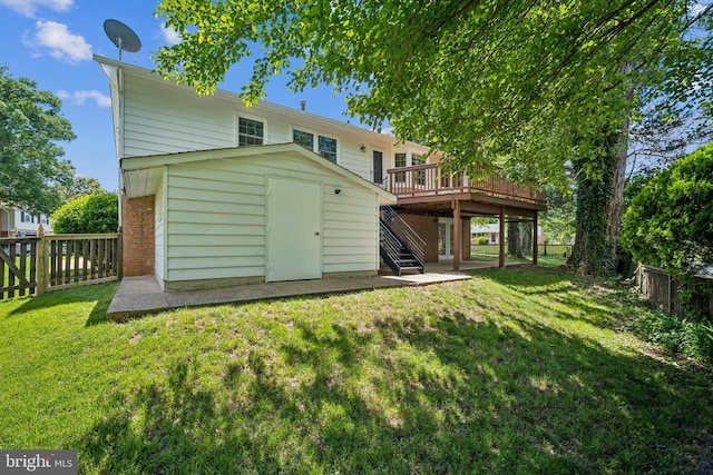 8818 Olympia Fields Ln, Vienna, VA 22182 - rear view of property with stairs and a deck