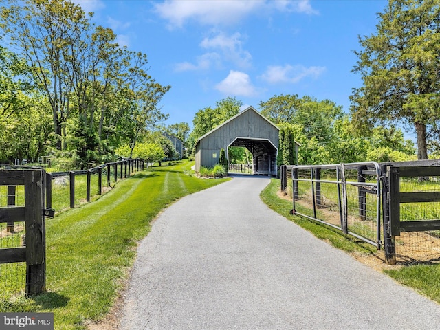 15953 River Bend Ct, Williamsport, MD 21795 - view of property's community featuring an outbuilding, a gate, and a pole building