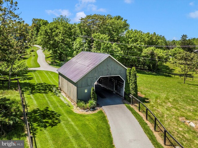15953 River Bend Ct, Williamsport, MD 21795 - view of pole building with view of wooded area