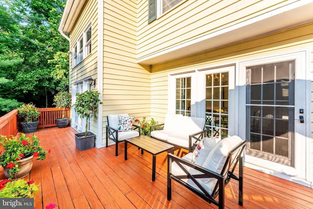 6808 Canal Bridge Ct, Potomac, MD 20854 - wooden deck featuring french doors
