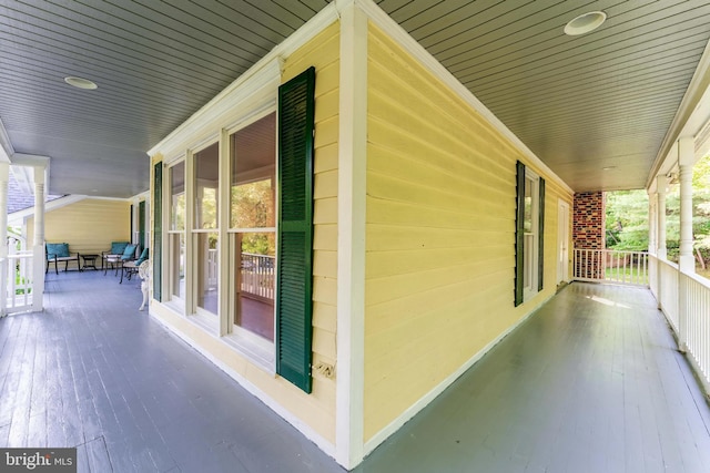 6808 Canal Bridge Ct, Potomac, MD 20854 - view of wooden porch