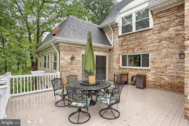 1715 Mountain View Rd, Harrisburg, PA 17110 - wooden terrace featuring outdoor dining space