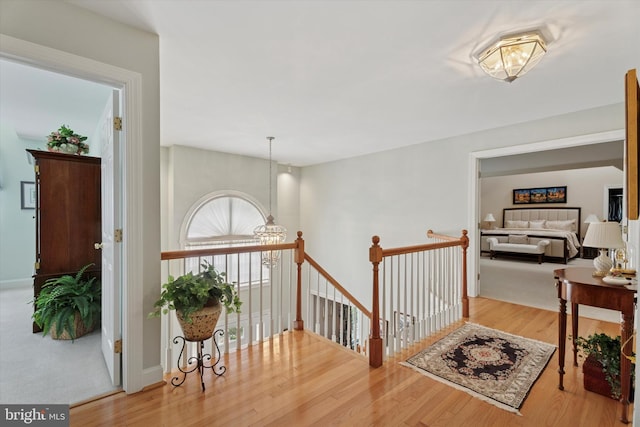 20 Dorchester Way, Phoenixville, PA 19460 - hall with an upstairs landing, wood finished floors, and baseboards
