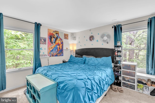 463 Bronco Trl, Lusby, MD 20657 - carpeted bedroom featuring multiple windows and baseboards