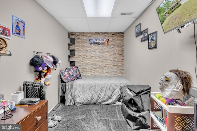 463 Bronco Trl, Lusby, MD 20657 - bedroom with a drop ceiling