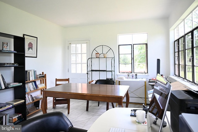 9706 Fairway Dr, New Market, VA 22844 - office with plenty of natural light and a baseboard heating unit