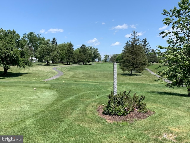 9706 Fairway Dr, New Market, VA 22844 - surrounding community with view of scattered trees, a yard, and golf course view