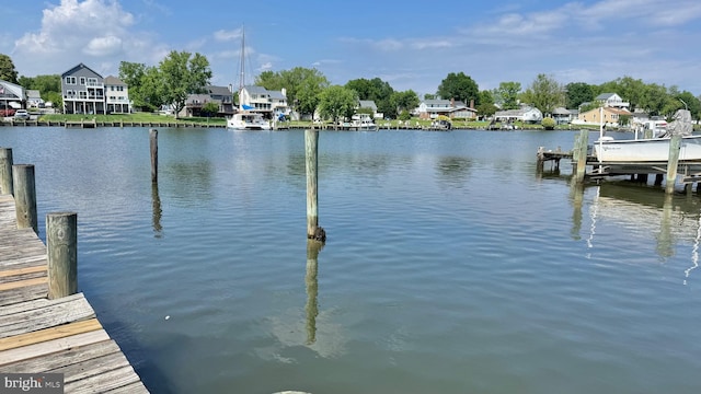 7226 Waldman Ave, Sparrows Point, MD 21219 - dock area with a water view and a residential view