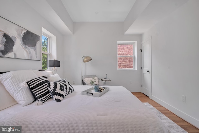 1636 40th St SE, Washington, DC 20020 - bedroom featuring multiple windows, wood finished floors, and baseboards