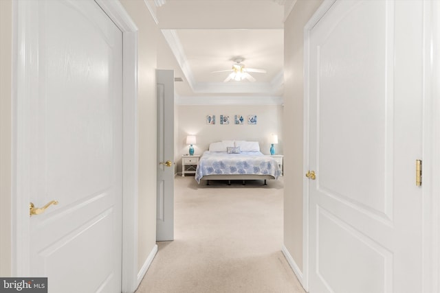 11625 Manklin Creek Rd, Ocean Pines, MD 21811 - carpeted bedroom with ornamental molding and ceiling fan