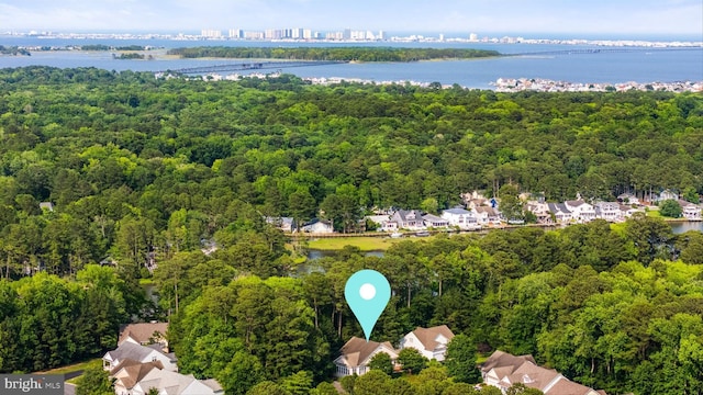11625 Manklin Creek Rd, Ocean Pines, MD 21811 - aerial perspective of suburban area featuring a large body of water and a forest