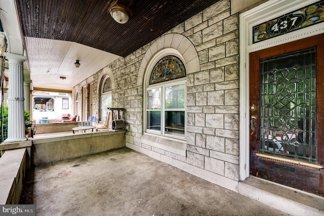 view of patio / terrace featuring a porch