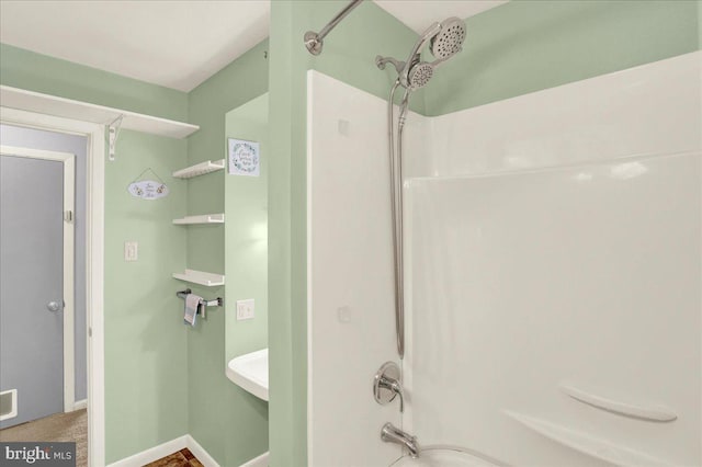 bathroom with  shower combination