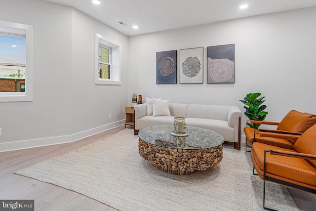 1724 Connecticut Ave NW Unit 8, Washington, DC 20009 - sitting room featuring wood finished floors, recessed lighting, and baseboards