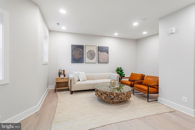1724 Connecticut Ave NW Unit 8, Washington, DC 20009 - living area featuring wood finished floors, recessed lighting, and baseboards