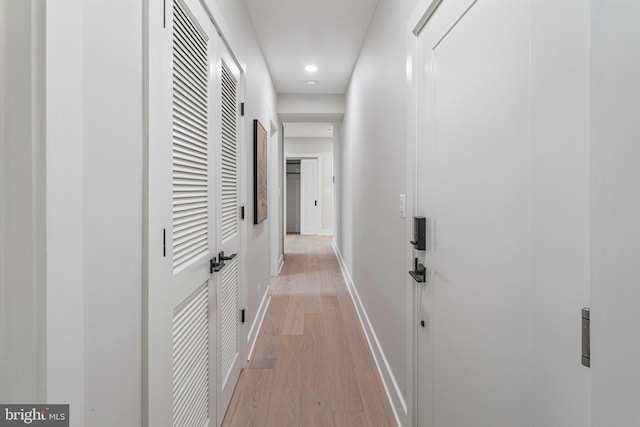 1724 Connecticut Ave NW Unit 8, Washington, DC 20009 - hall with light wood-type flooring, recessed lighting, and baseboards